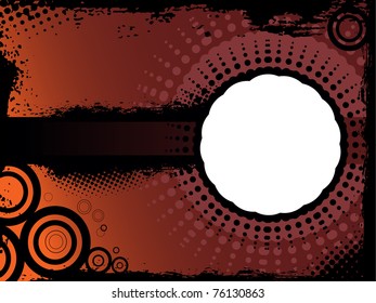 abstract grungy frame illustration