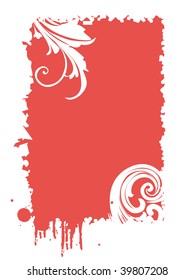 ilustración de cuadro de grifo abstracto con hoja, diseño de curva