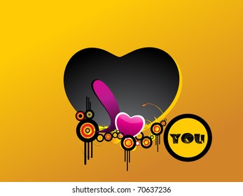 abstract grungy romantic background, vector wallpaper
