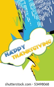 abstract grungy texture background for happy thanksgiving day
