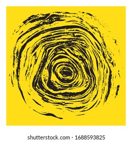 Abstract grungy vector texture template. Wide style twisted lines.