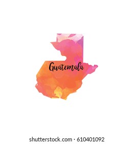 Abstract Guatemala map