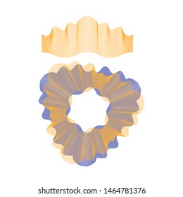 Abstract guilloche elements pattern Vector illustration