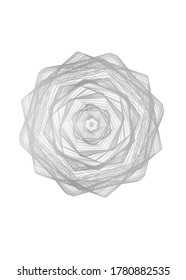  Abstract guilloched object color vector isolated on a white background