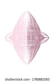  Abstract guilloched object color vector isolated on a white background