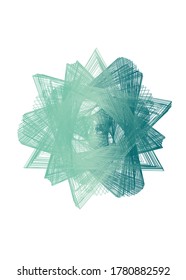  Abstract guilloched object color vector isolated on a white background