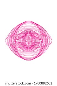  Abstract guilloched object color vector isolated on a white background