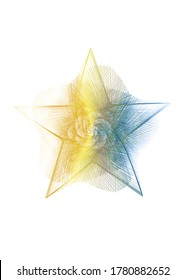  Abstract guilloched object color vector isolated on a white background