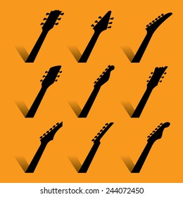 An abstract Guitar Music Background for Print or Web