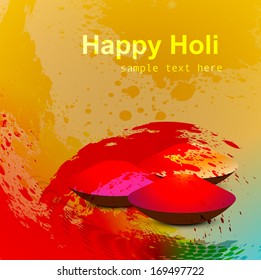 abstract gulal background for holi festival vector illustration