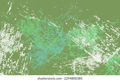 Abstract gunge texture green color background vector