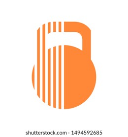 Abstract gym logo, bodybuilding and fitness club icon design - Vector