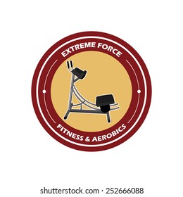 abstract gym object on a white background