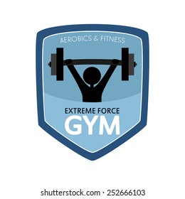 abstract gym object on a white background