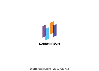abstract H cheerful color brand design modern style creative wordmark design typography illustration, h colorful logo, h lettering