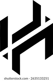 Resumo H Icon Geometric Tech Collection Digital Age Designs