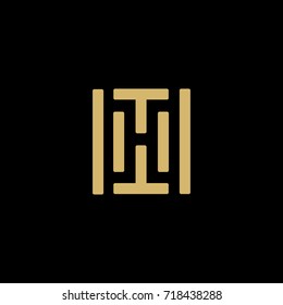 abstract h letter logo vector