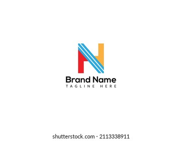 Abstract H letter modern initial lettermarks logo design
