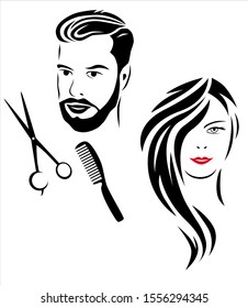 abstract hair dresser vecor illustration