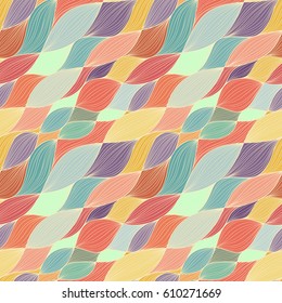 Abstract hair line seamless pattern for wallpaper, website or textile printing. Hand drawn endless illustration.