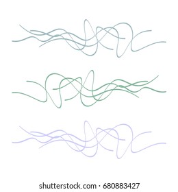 Abstract Hair Lines Vector Template Illustration Design. Vector EPS 10.