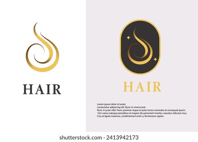 Design-Template-Element für abstrakte Hair-Vektorgrafiken