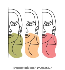 Half Face Sketch Stock Illustrations Images Vectors Shutterstock