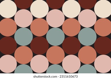 Abstract half circle multicolor geometric pattern. eps 10