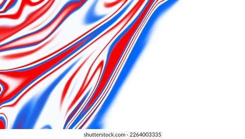 fondo abstracto medio líquido rojo azul blanco