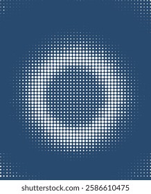 abstract half tone polka dots texture circle pattern blue background