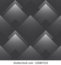 Abstract half toned geometric background. Seamless pattern. Vector.