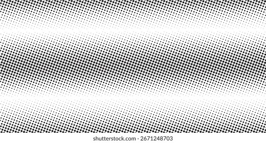Abstract halfton background. A wave of black dots on a white background. The pattern is chaotic.eps 10