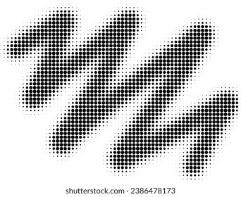 Abstract halfton texture in black and white. A chaotic dance of dots. Monochrome background