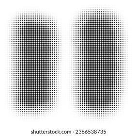 Resumen de la textura de halfton en blanco y negro. Un baile caótico de puntos. Fondo monocromo
