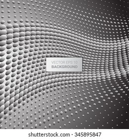 Abstract halftone 3d background. Vector illustration for your graphic design.