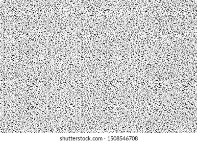 Abstract halftone backdrop in white and black tones in newsprint paper style, monochrome background for business cards, website, postcards, interior design, labels and stickers