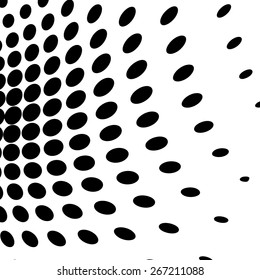 Abstract halftone background. Black dots