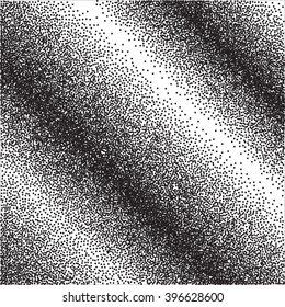 Abstract Halftone Background with Black Dots. Engraving Pattern For Your Design. Vector Dotwork Illustration.