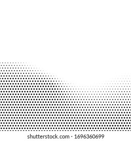 Abstract halftone background in black and white. Dotted vector pattern.