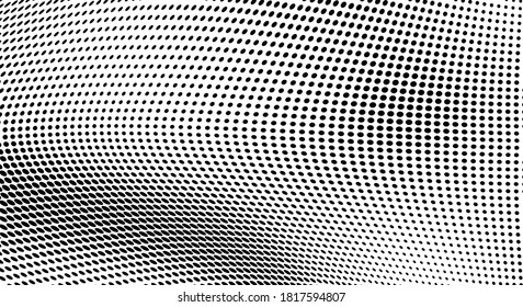 Abstrakter Halbtonhintergrund. Schwarz-Weiß-Textur der Punkte. Die Tinte fällt auf weiß. Monochrome Muster