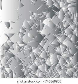 Abstract Halftone Background. Black and White Vector Illustration.