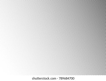 Abstract Halftone Background. Black And White Fade Pattern. Pop-art Points Overlay. Distressed Backdrop. Vector Illustration