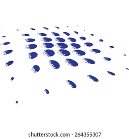 Abstract Halftone Background. Blue And White. 


