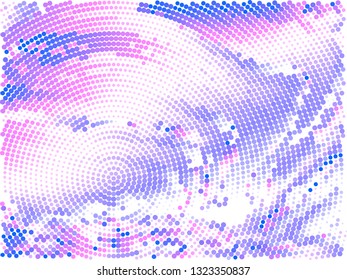 abstract halftone background in bright colors