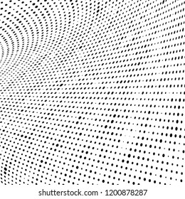 Abstract halftone background. Chaotic vector pattern of black dots on white. Modern style for printing and design creation