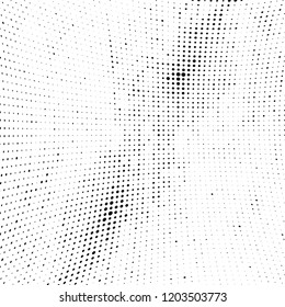 Abstract halftone background. Chaotic vector pattern of black dots on white. Modern style for printing and design creation