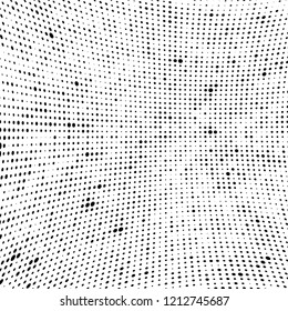 Abstract halftone background. Chaotic vector pattern of black dots on white. Modern style for printing and design creation