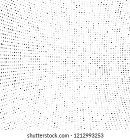 Abstract halftone background. Chaotic vector pattern of black dots on white. Modern style for printing and design creation