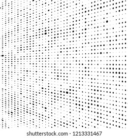 Abstract halftone background. Chaotic vector pattern of black dots on white. Modern style for printing and design creation