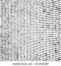 Abstract halftone background. Chaotic vector pattern of black dots on white. Modern style for printing and design creation
